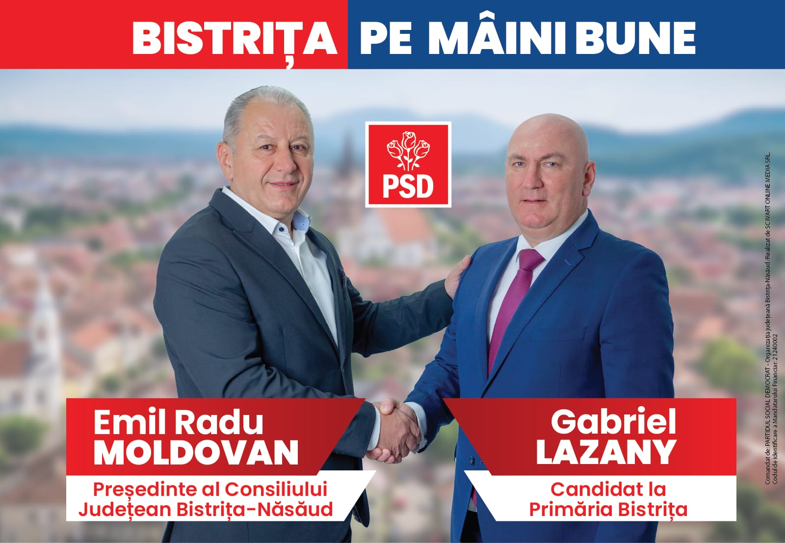 Bistrița-Năsăud: Emil Radu Moldovan și Gabriel Lazany – ECHIPA COMPLETĂ