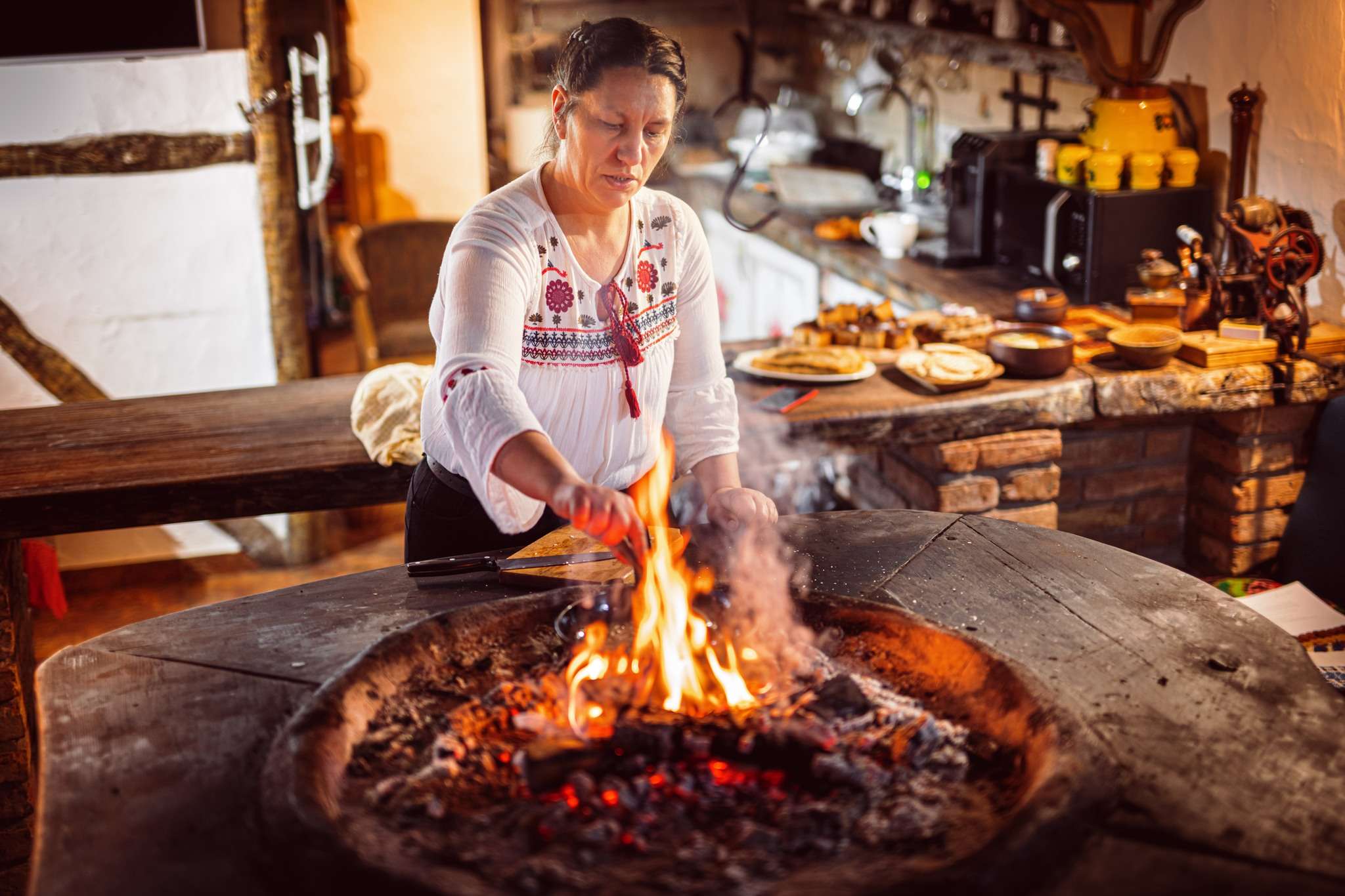 Sanda lu’ Mărișica, Primul punct gastronomic local