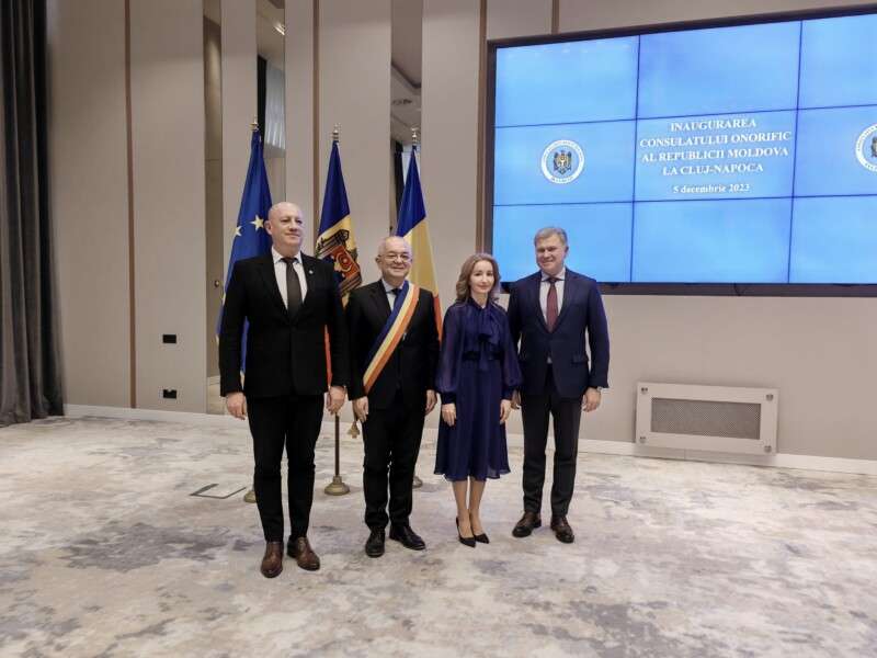 Consulatul Onorific al Republicii Moldova a fost deschis azi la Cluj-Napoca