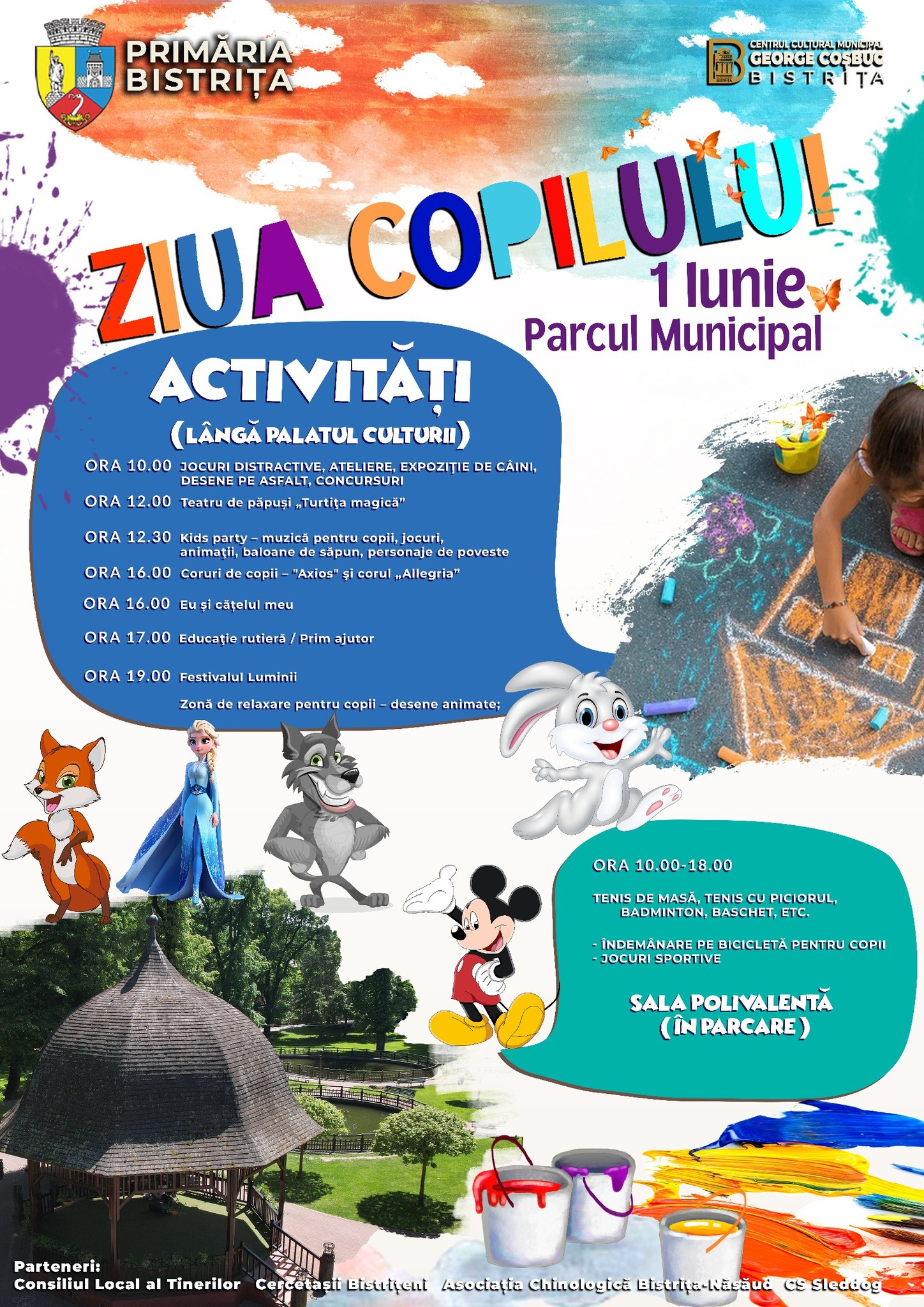 Bistrița sărbătorește Ziua Copilului cu un program plin de surprize în Parcul Municipal!