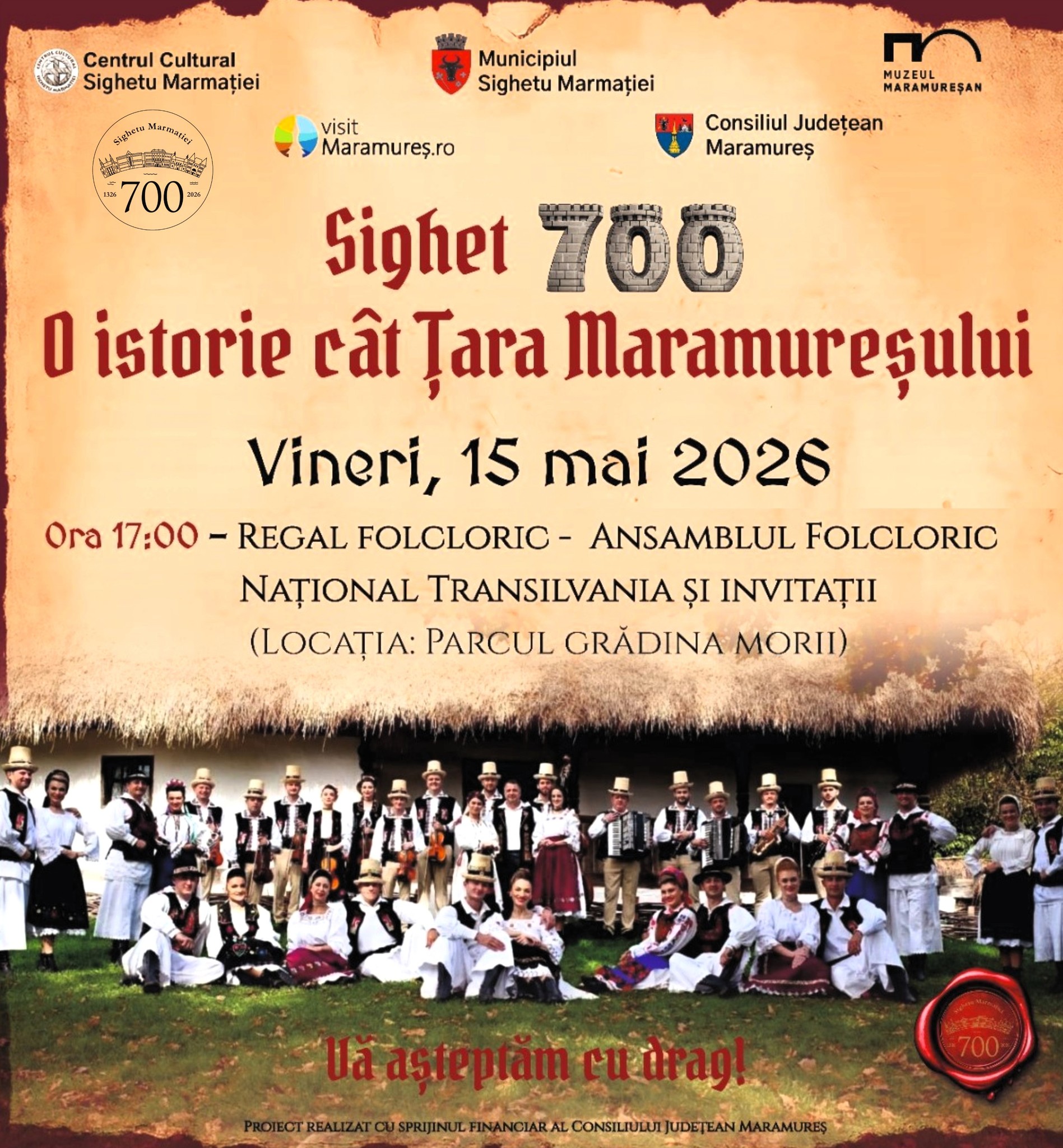 Regal folcloric la Sighetu Marmației, Maramureș: artiști de renume și tradiții autentice la aniversarea celor 700 de ani ai orașului!
